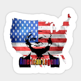 Trump American MugShot Legend Sticker